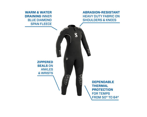 Scubapro Yulex Everflex 5/4mm Wetsuit Ladies