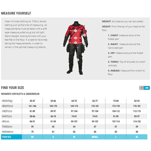 Bare Aqua Trek 1 Drysuit:  EX DEMO MENS XS