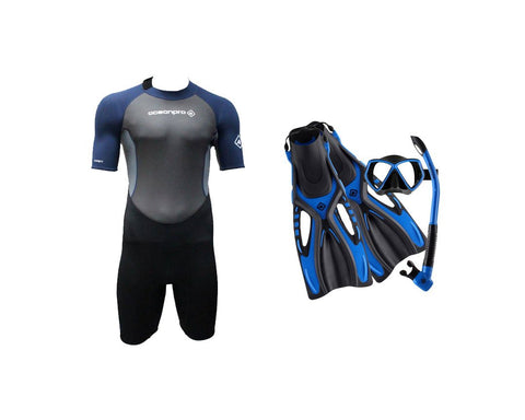 Ocean Pro Men Shortie Snorkelling Package - Frog Dive