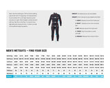 men's wetsuits sizes