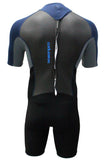 ocean pro orbit mens shortie / spring wetsuit back zip